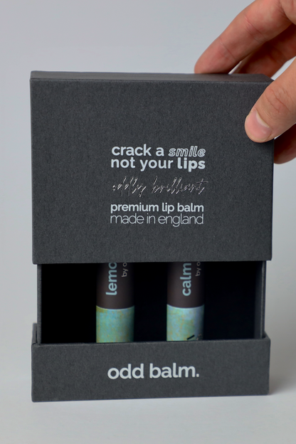 natural, sustainable, lip balm by odd balm.